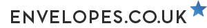 Logo of Envelopes.co.uk with a blue star symbol