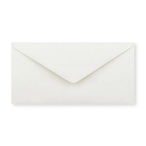 DL White 90gsm Gummed V-Flap Envelope (110 x 220mm)