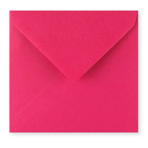 Fuschia Pink 100gsm Gummed Greeting Card Envelope (155 x 155mm)