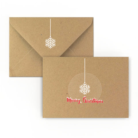 Christmas Snowflake Printed Envelopes
