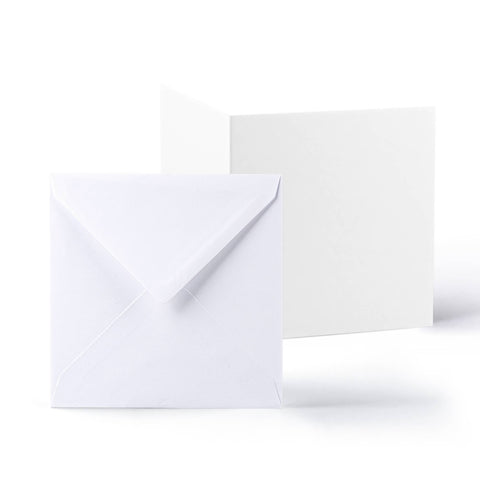 White V-Flap Envelope & Smooth Card Pack