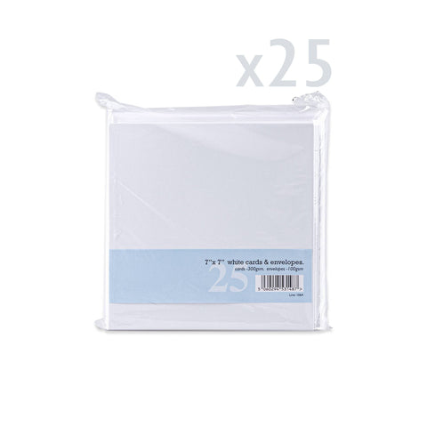 White V-Flap Envelope & Smooth Card Pack