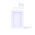 White Tri-Fold Rectangle Aperture Cards Pack