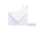 White Hammered Tri-Fold Oval Aperture Cards Pack