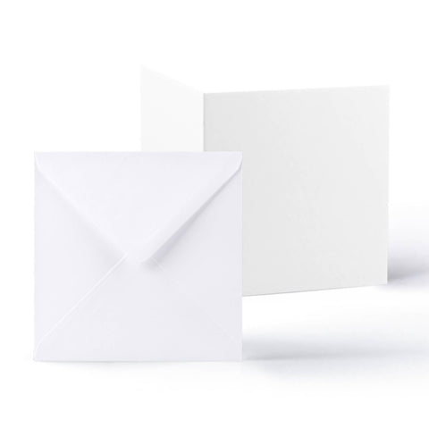 White V-Flap Envelope & Smooth Card Pack