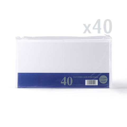 White V-Flap Envelope & Smooth Card Pack