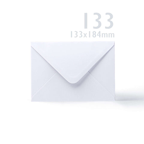 White V-Flap Envelope & Smooth Card Pack