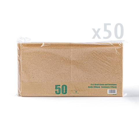 Kraft V-Flap Envelope & Kraft Card Pack