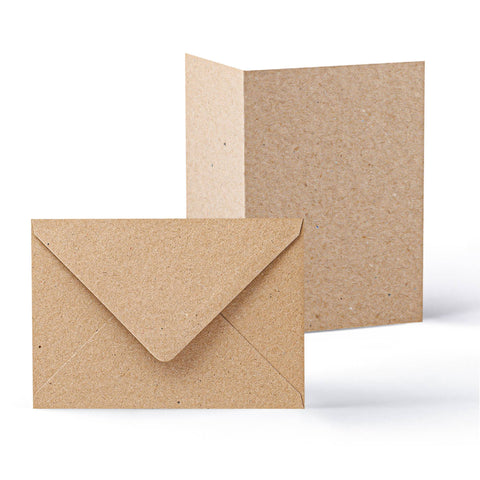 Kraft V-Flap Envelope & Kraft Card Pack