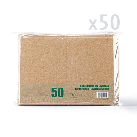 Kraft V-Flap Envelope & Kraft Card Pack