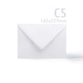 White V-Flap Envelope & Hammered Card Pack