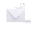 White V-Flap Envelope & Linen Card Pack
