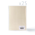 White V-Flap Envelope & Linen Card Pack