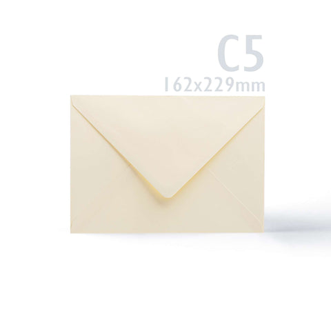 White V-Flap Envelope & Hammered Card Pack