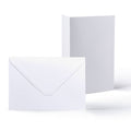 White V-Flap Envelope & Smooth Card Pack
