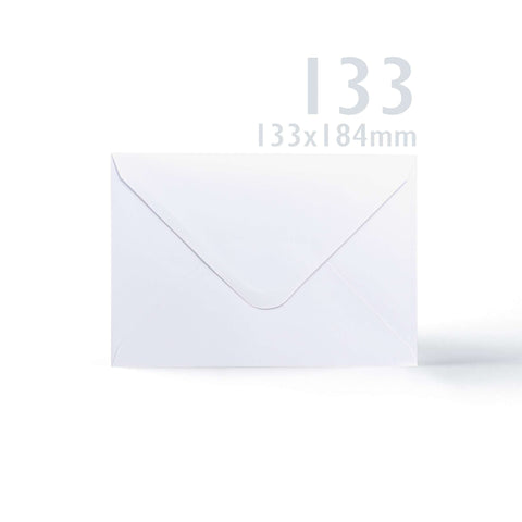 White V-Flap Envelope & Smooth Card Pack