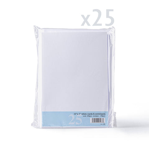 White V-Flap Envelope & Smooth Card Pack