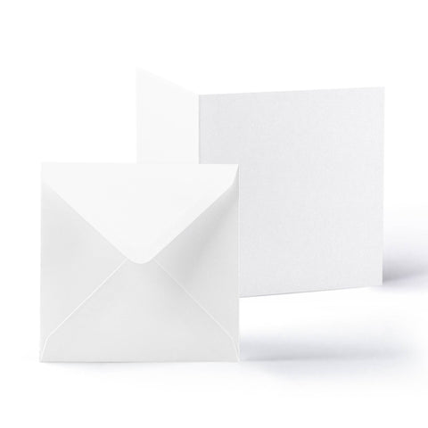 White V-Flap Envelope & Smooth Card Pack