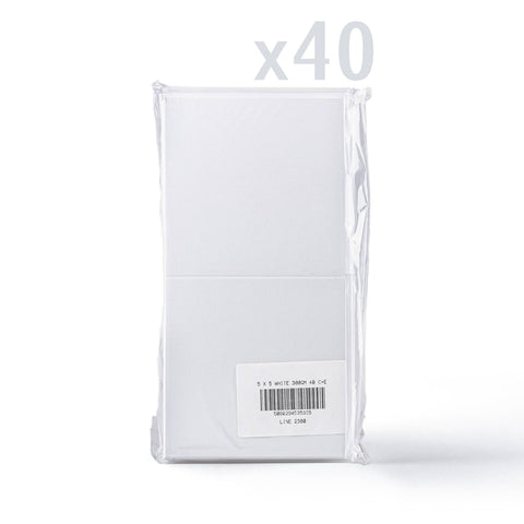 White V-Flap Envelope & Smooth Card Pack