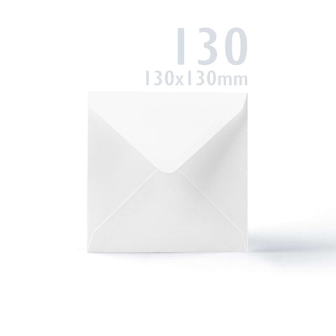 White V-Flap Envelope & Linen Card Pack