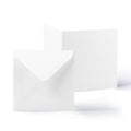 White V-Flap Envelope & Hammered Card Pack