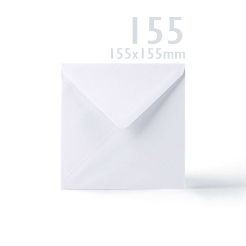 White V-Flap Envelope & Scalloped Card Pack