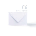 White V-Flap Envelope & Scalloped Card Pack