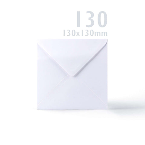 White V-Flap Envelope & Scalloped Card Pack