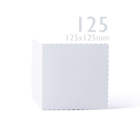 White V-Flap Envelope & Scalloped Card Pack