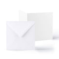 White V-Flap Envelope & Smooth Card Pack