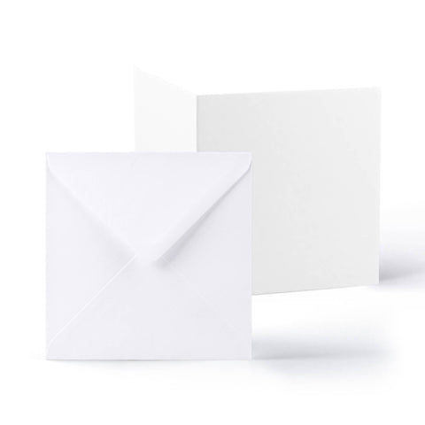 White V-Flap Envelope & Smooth Card Pack