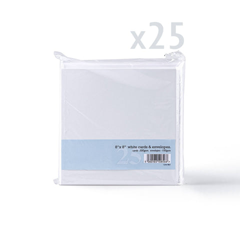 White V-Flap Envelope & Smooth Card Pack