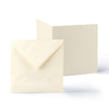 White V-Flap Envelope & Hammered Card Pack