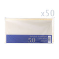 White V-Flap Envelope & Linen Card Pack