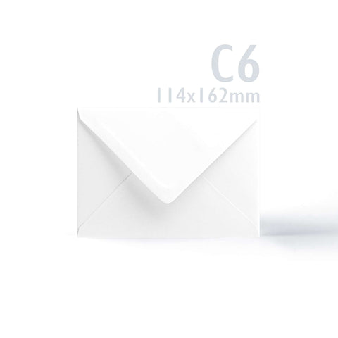 White V-Flap Envelope & Hammered Card Pack