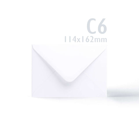 White V-Flap Envelope & Linen Card Pack
