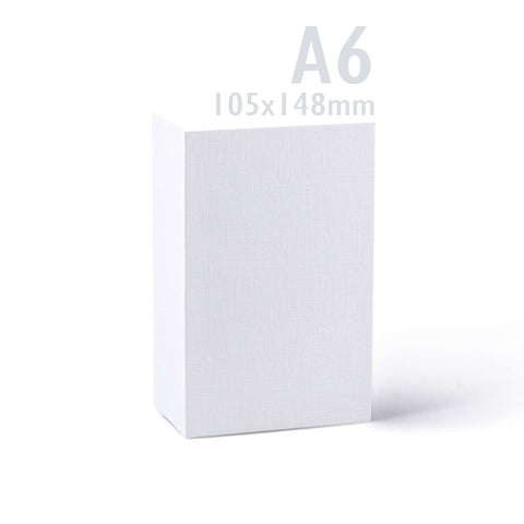 White V-Flap Envelope & Linen Card Pack