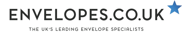 Logo of Envelopes.co.uk with text 'The UK's Leading Envelope Specialists' and a blue star icon.
