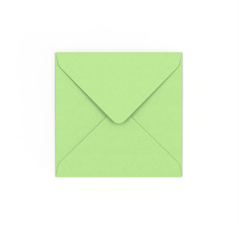  - Pale Green Gummed 120gsm Envelope (130 x 130mm) - Envelopes.co.uk