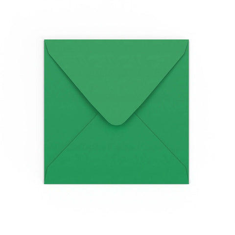  - Dark Green Gummed 120gsm Envelope (155 x 155mm) - Envelopes.co.uk