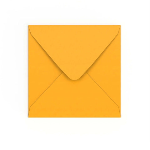  - Dark Yellow Gummed 120gsm Envelope (155 x 155mm) - Envelopes.co.uk