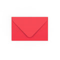 Bright Red Gummed V-Flap 120gsm Envelope (65 x 94mm)
