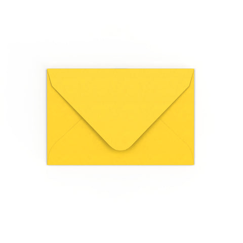 Mid Yellow Gummed V-Flap 120gsm Envelope (65 x 94mm)