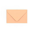Salmon Pink Gummed V-Flap 120gsm Envelope (65 x 94mm)