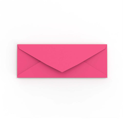  - Bright Pink Gummed 120gsm Envelope (80 x 215mm) - Envelopes.co.uk