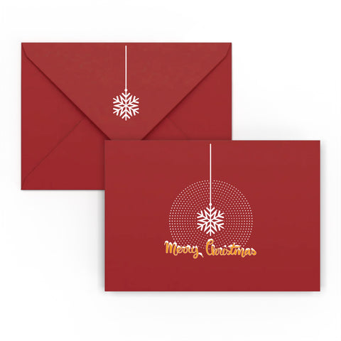 Christmas Snowflake Printed Envelopes