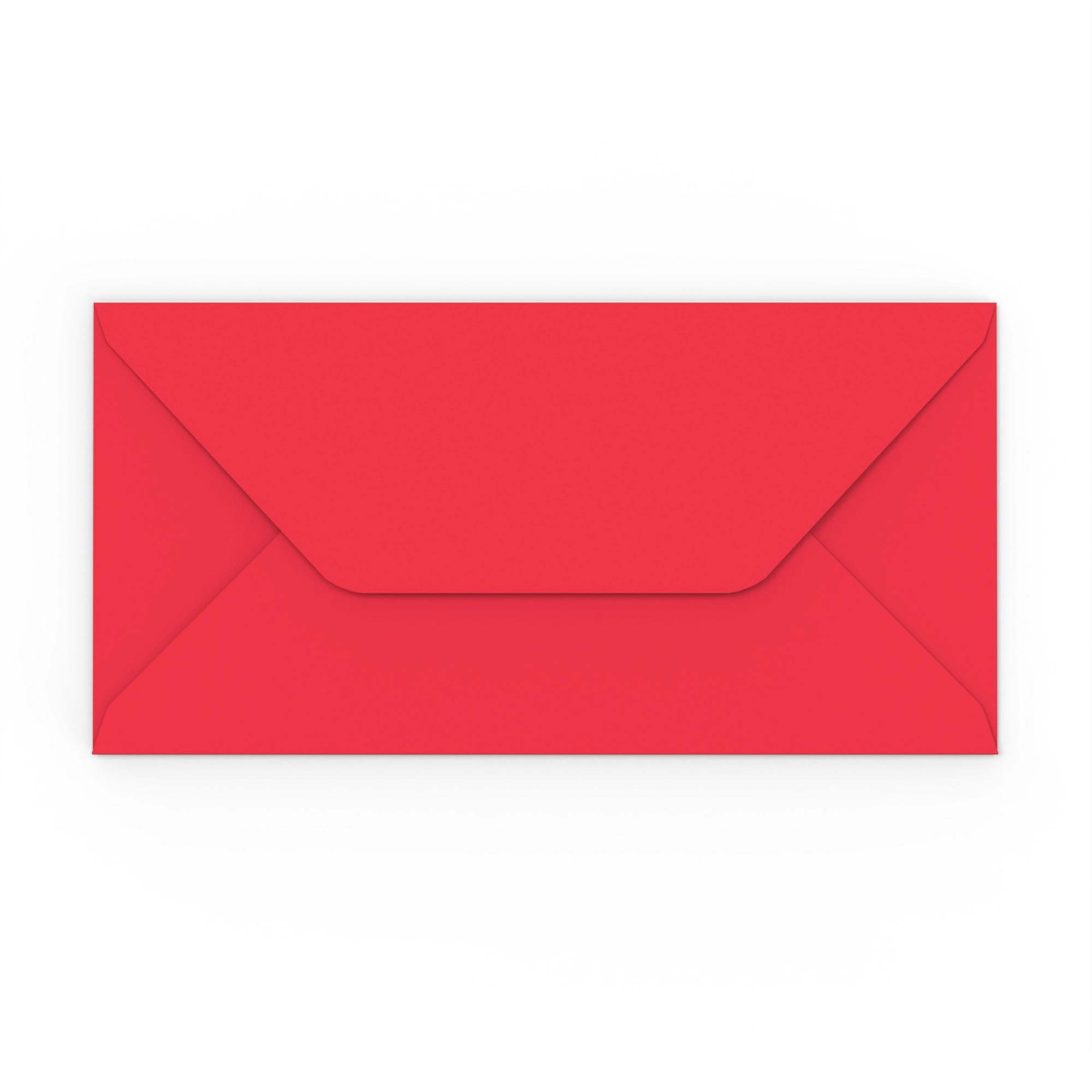 DL Dark Red 120gsm Gummed V-Flap Envelope (110 x 220mm) – Envelopes.co.uk