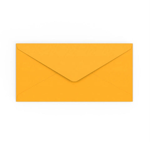 DL Dark Yellow 120gsm Gummed Envelope (110 x 220mm)