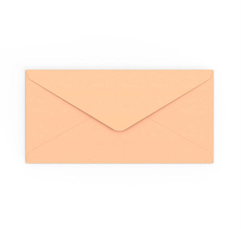  - DL Salmon Pink 120gsm Gummed Envelope (110 x 220mm) - Envelopes.co.uk