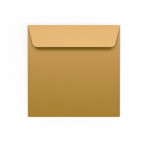  - Gold Coloured Peel & Seal 120gsm Envelope (155 x 155mm) - Envelopes.co.uk